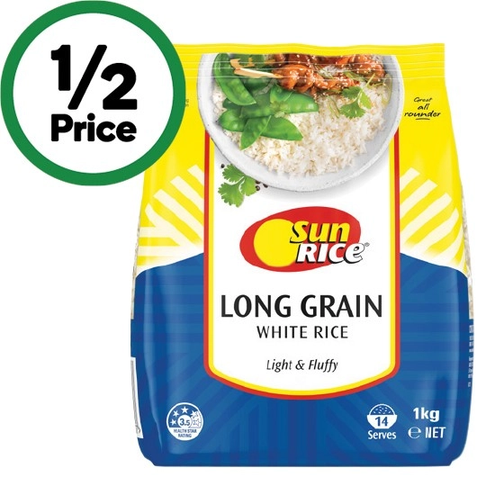 SunRice Long Grain White Rice 1 kg