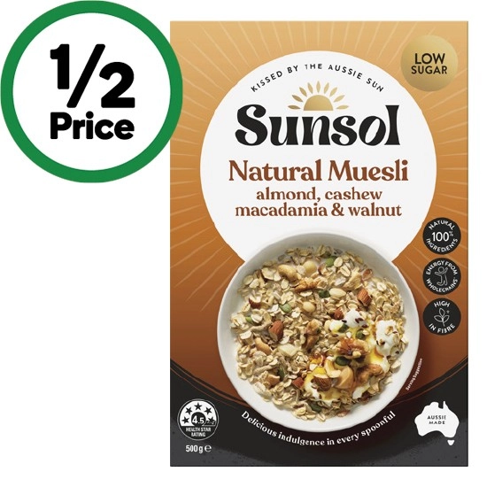 Sunsol Natural Muesli 500g