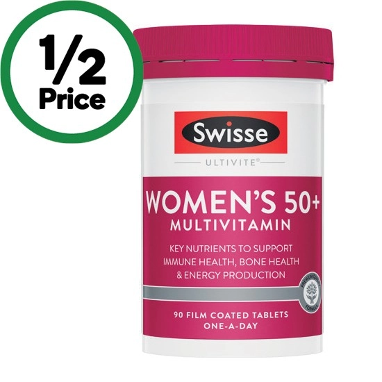 Swisse Ultivite Women’s 50+ Multivitamin Tablets Pk 90~