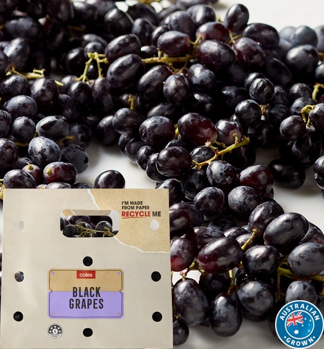 Australian Loose Black Seedless Grapes