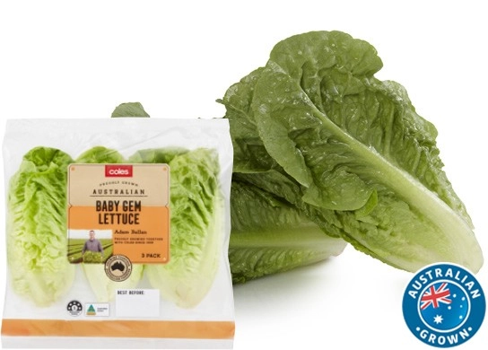 Coles Australian Baby Cos Lettuce 2 Pack