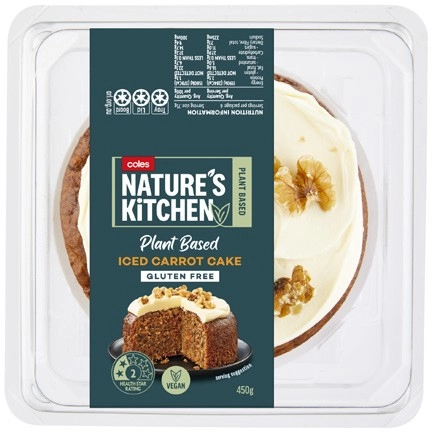 Coles Nature's Kitchen Carrot Cake 450g