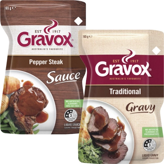 Gravox Liquid Gravy or Finishing Sauce 165g