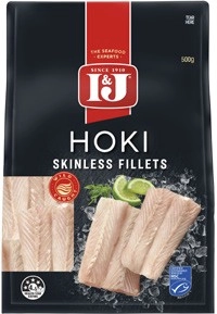 I&J Hoki Skinless Fillets 500g