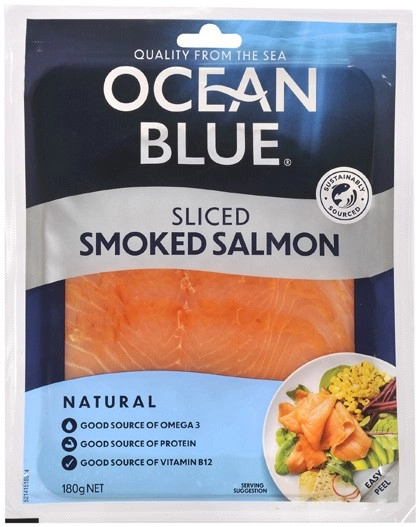 Ocean Blue Sliced Smoked Salmon 180g