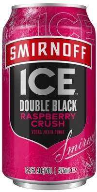 Smirnoff Ice Double Black Raspberry Crush Cans 4x375mL