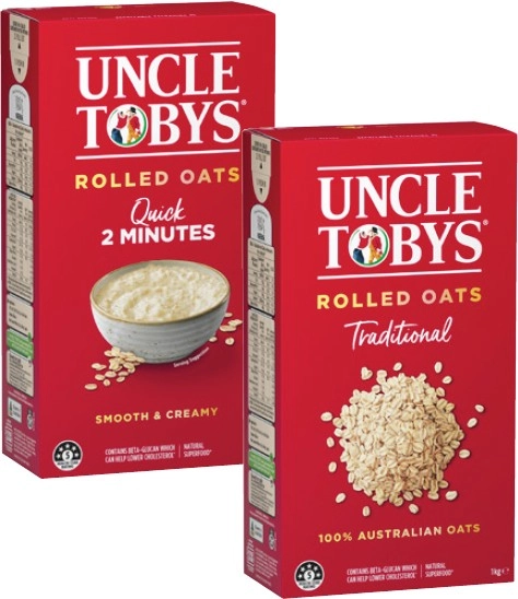 Uncle Tobys Oats 1kg