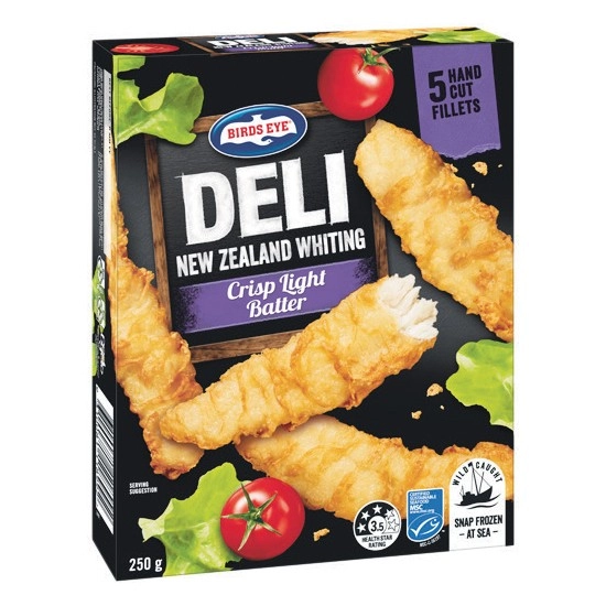 Birds Eye Deli Fish or Snacking Varieties 225-250g