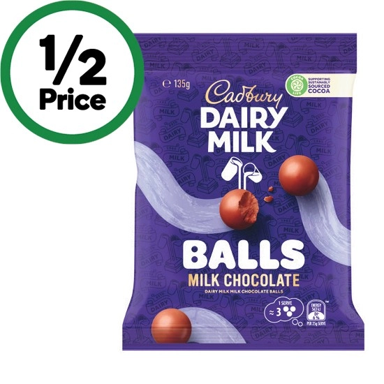 Cadbury Dairy Milk Balls 135g