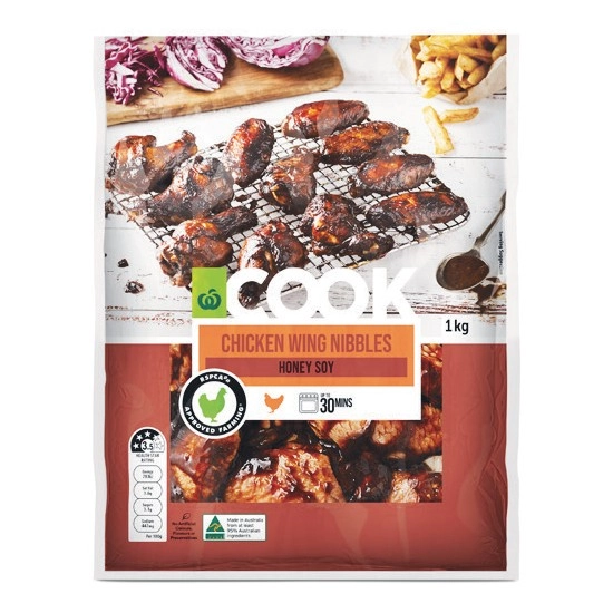 Woolworths COOK RSPCA Approved Chicken Wing Nibbles Varieties 1 kg