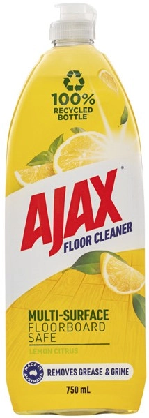 Ajax Floor Cleaner Lemon 750mL