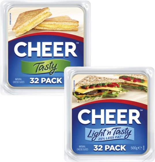 Cheer Cheese Slices 500g