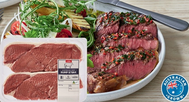 Coles Australian No Added Hormones Beef Rump Steak