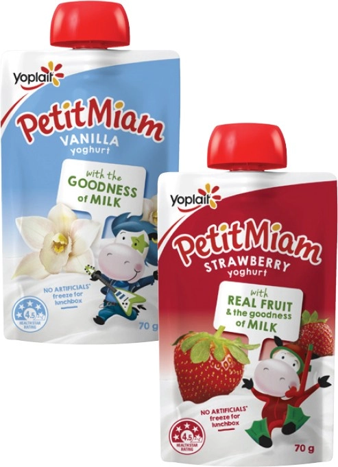 Yoplait Petit Miam Yoghurt Pouch 70g