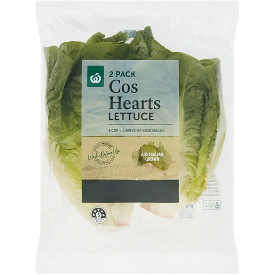 Australian Cos Lettuce Hearts Pk 2