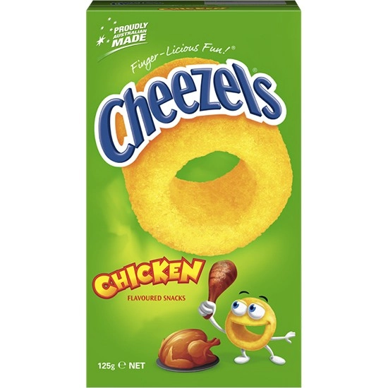 Cheezels Chicken Flavoured Snacks Box 125g