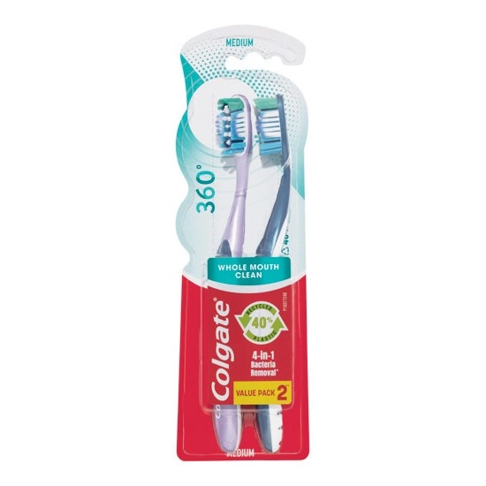 Colgate Toothbrush 360 Pk 2