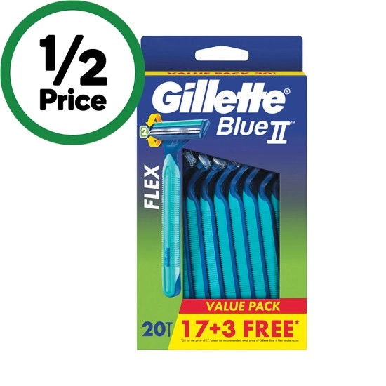 Gillette Blue 2 Pivot Plus Disposable Razors Pk 20