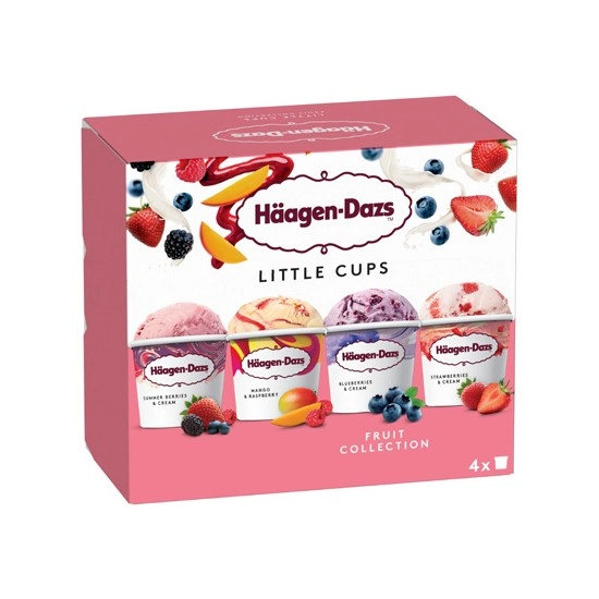 Haagen Dazs Little Cups 380ml Pk 4