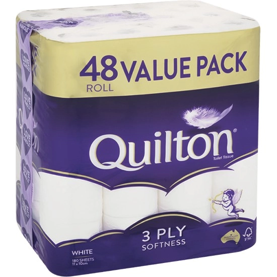 Quilton 3 Ply Toilet Tissue Pk 48