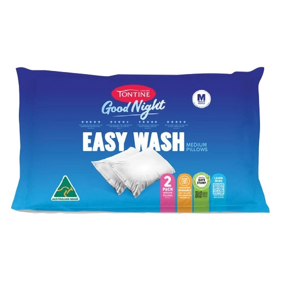 Tontine Goodnight EasyWash Pillow Twin Pack