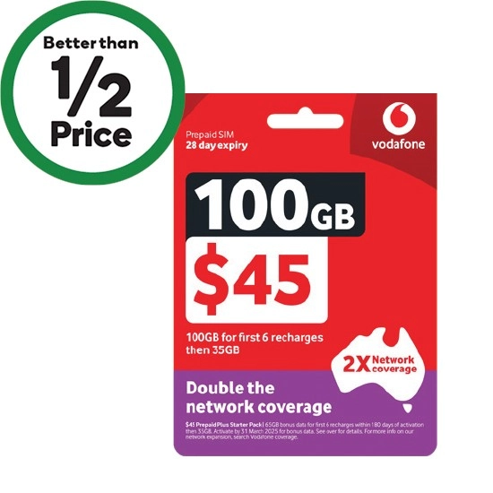 Vodafone $45 Starter Pack‡