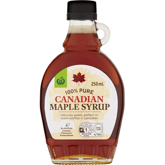 Woolworths Canadian Maple Syrup 250ml