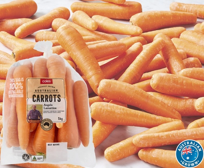 Coles Australian Carrots 1kg Bag