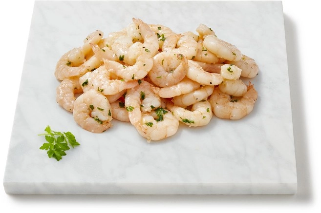 Coles Thawed Cooked Garlic Prawns