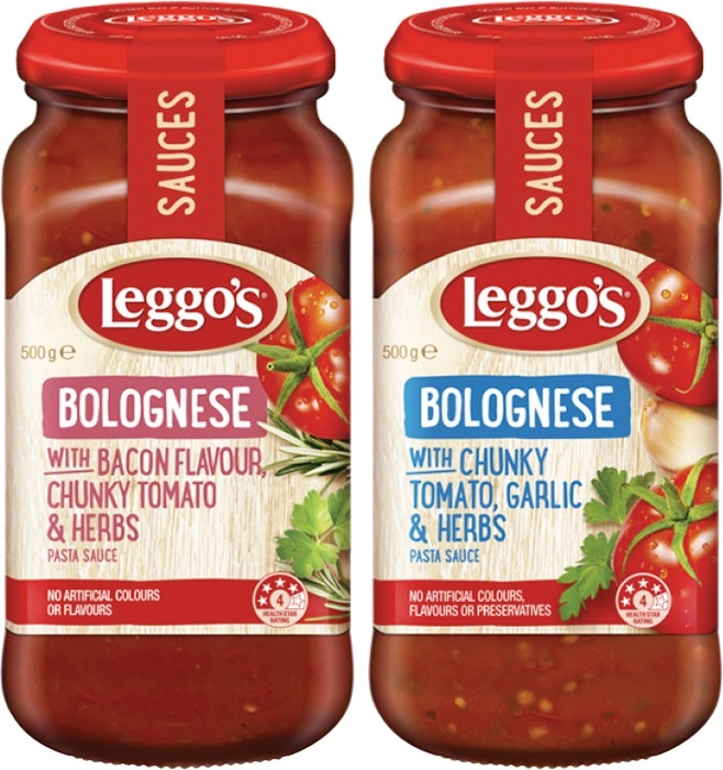 Leggo's Chunky Pasta Sauce 490g-500g