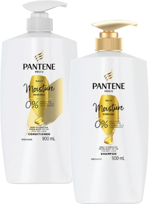 Pantene Shampoo or Conditioner 900mL