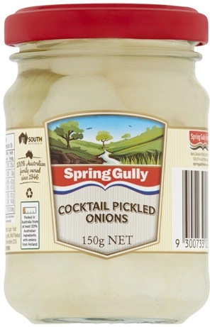 Spring Gully White Cocktail Onions 150g