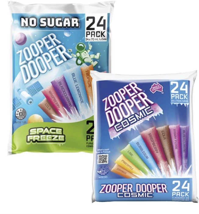 Zooper Dooper Water Ice 24x70mL