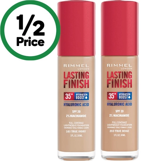 Rimmel London Lasting Finish Full Coverage Foundation SPF20 30ml§