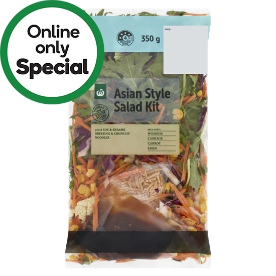 Woolworths Asian Style Salad Kit 350g Pack