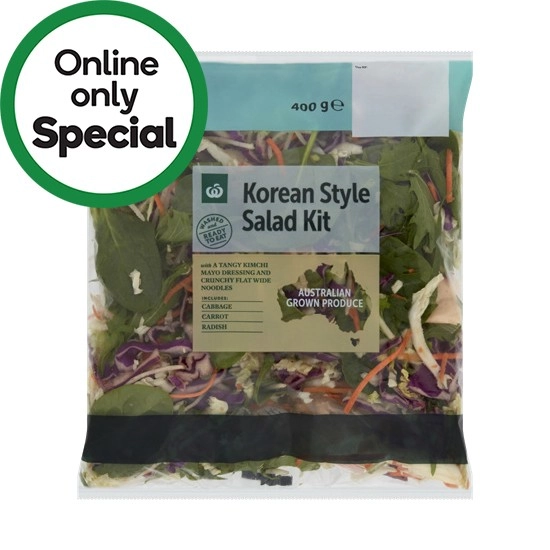 Woolworths Korean Style Salad Kit 400g Pack