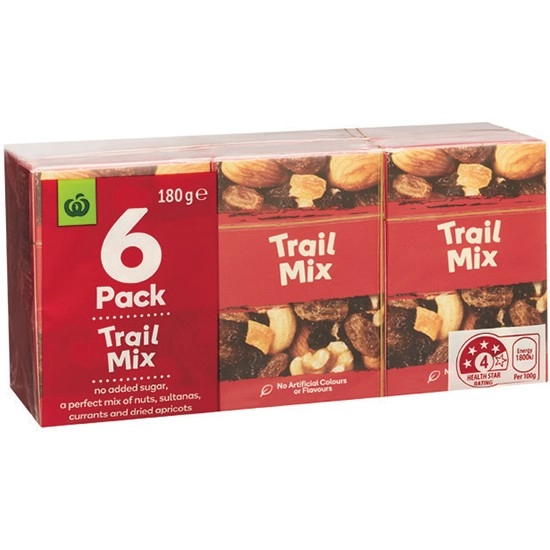 Woolworths Trail Mix 6 x 30g