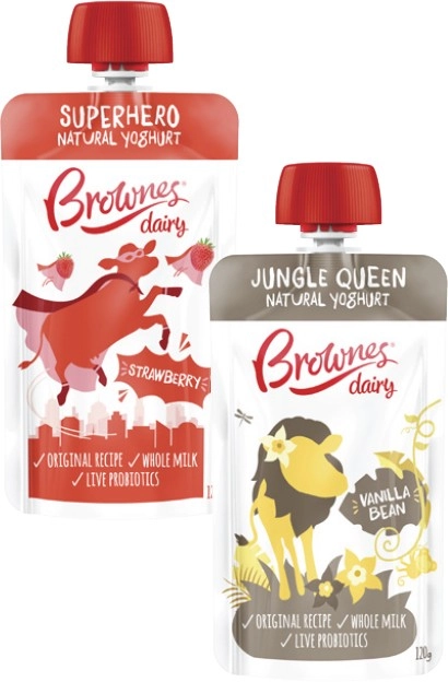 Brownes Dairy Yoghurt Pouch 120g