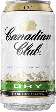 Canadian Club & Dry Cans 6x375mL