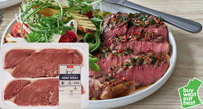 Coles Australian No Added Hormones Beef Rump Steak