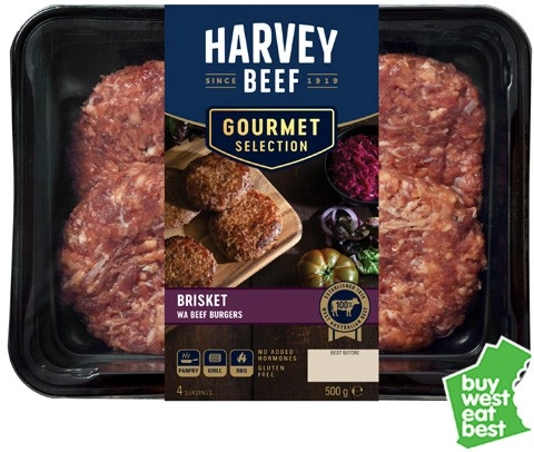 Harvey Beef Gourmet Selection Brisket and Beef Burgers 500g