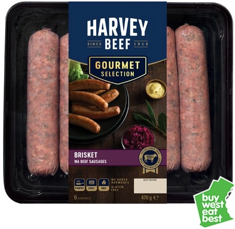 Harvey Beef Gourmet Selection Brisket and Beef Sausages 470g