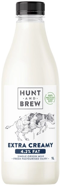 Hunt & Brew Milk 1 Litre