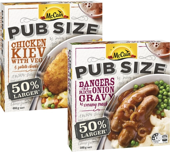 McCain Pub Size Meal 480g-500g