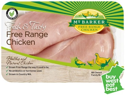 Mt Barker Chicken Breast Fillets Skin Off