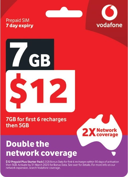 Vodafone $12 Starter Pack