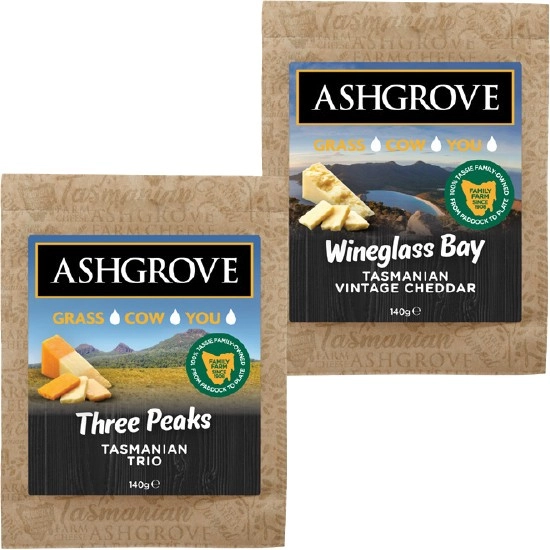 Ashgrove Cheddar Cheese Varieties 140g – From the Deli