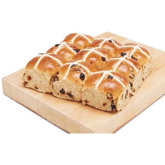 Hot Cross Bun Varieties Pk 6-9# – Excludes Brioche Hot Cross Bun Varieties