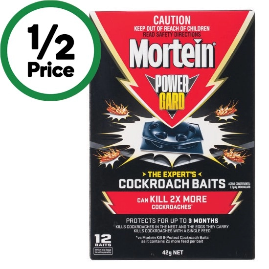 Mortein Powergard Cockroach Baits Pk 12