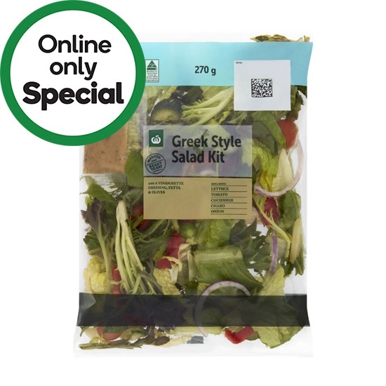 Woolworths Greek Style Salad Kit 270g Pack